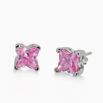 Pendientes Polaris Rosa Plata 925 de Ice Baby