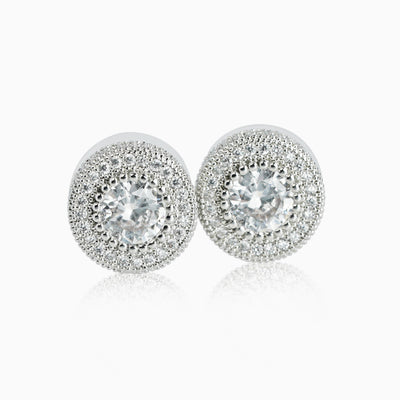 Pendientes Ice Redondo Plata 925