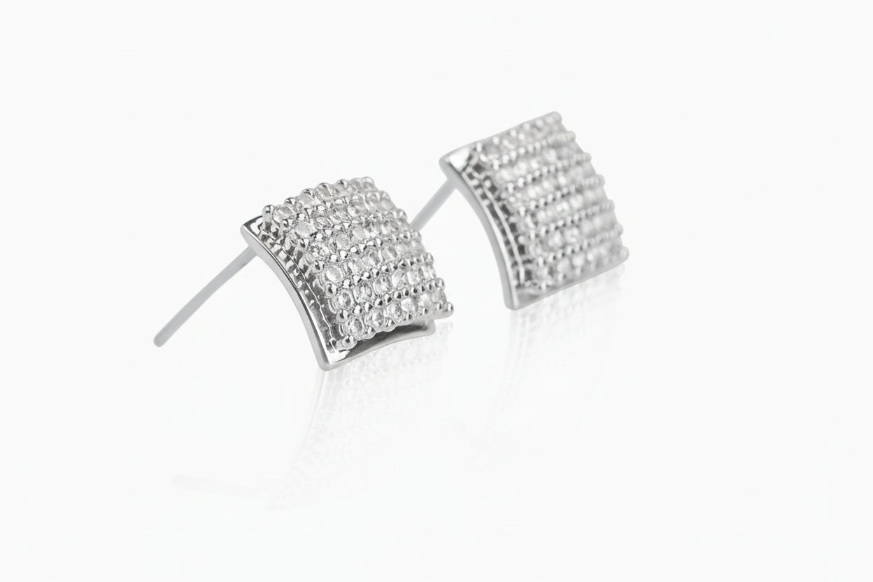 Pendientes Cuadrados Plata 925