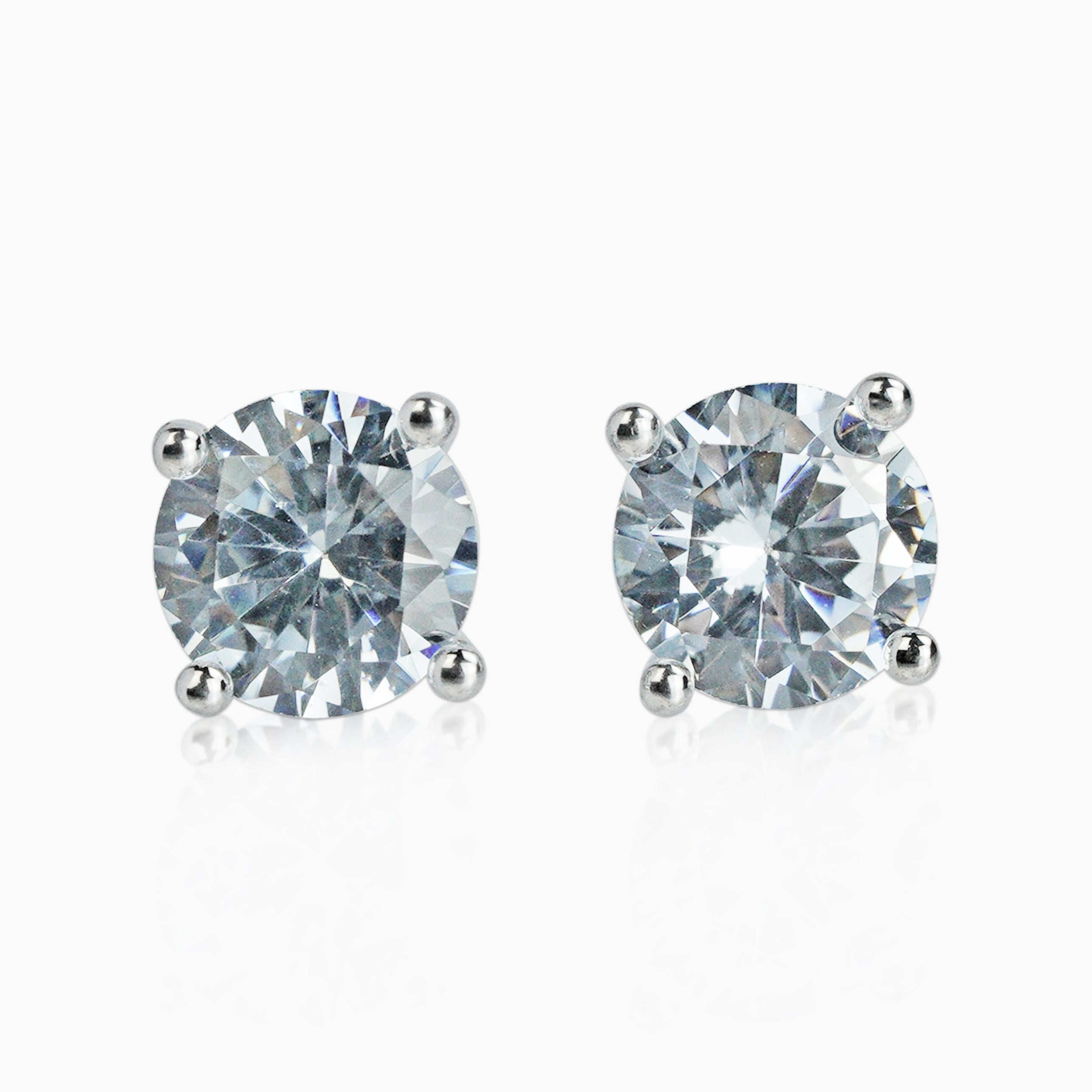 Classic VVS Moissanite + 925 Silver Earrings