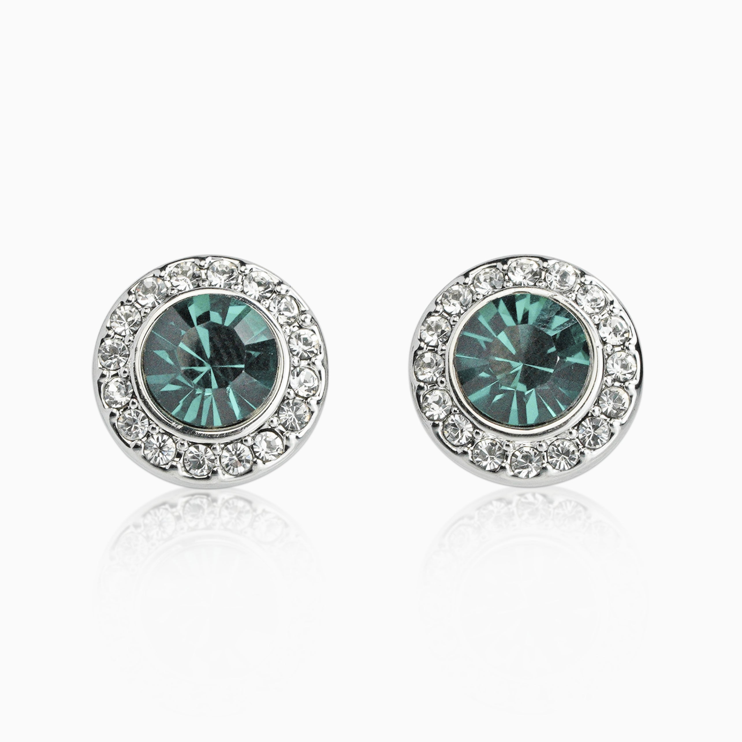 Blue Diamonds 925 Silver Earrings