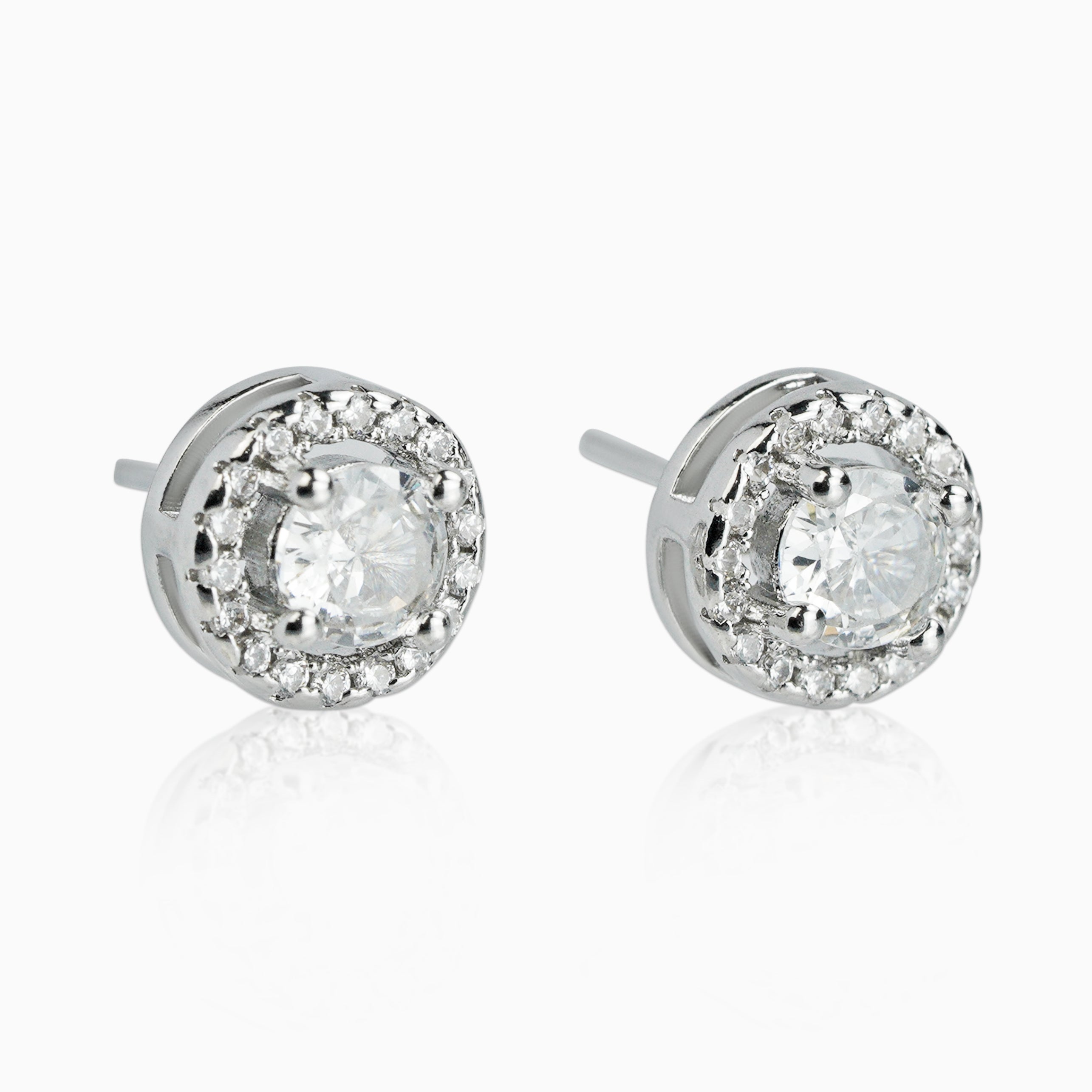Regular Diamond Earrings 925 Silver