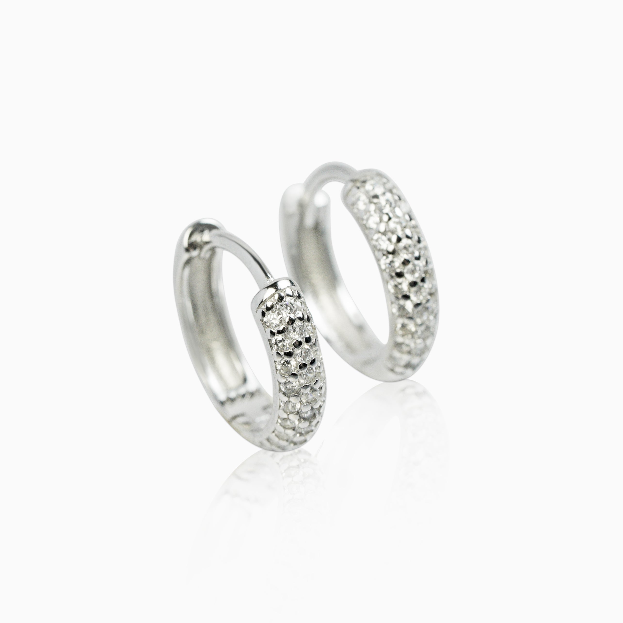 Pendientes Aros Ice Plata 925