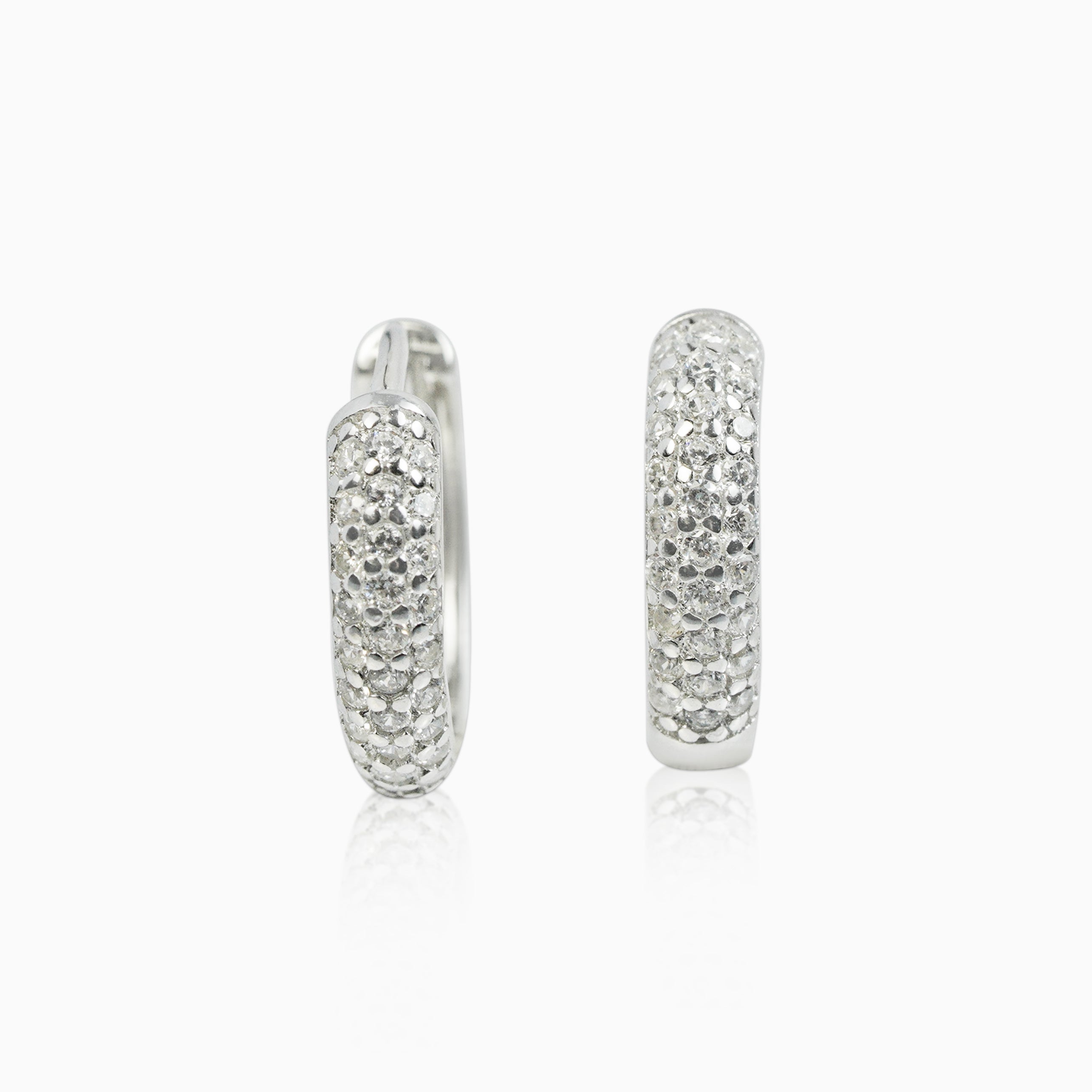 Pendientes Aros Ice Plata 925