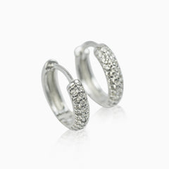 Pendientes Aros Ice Plata 925