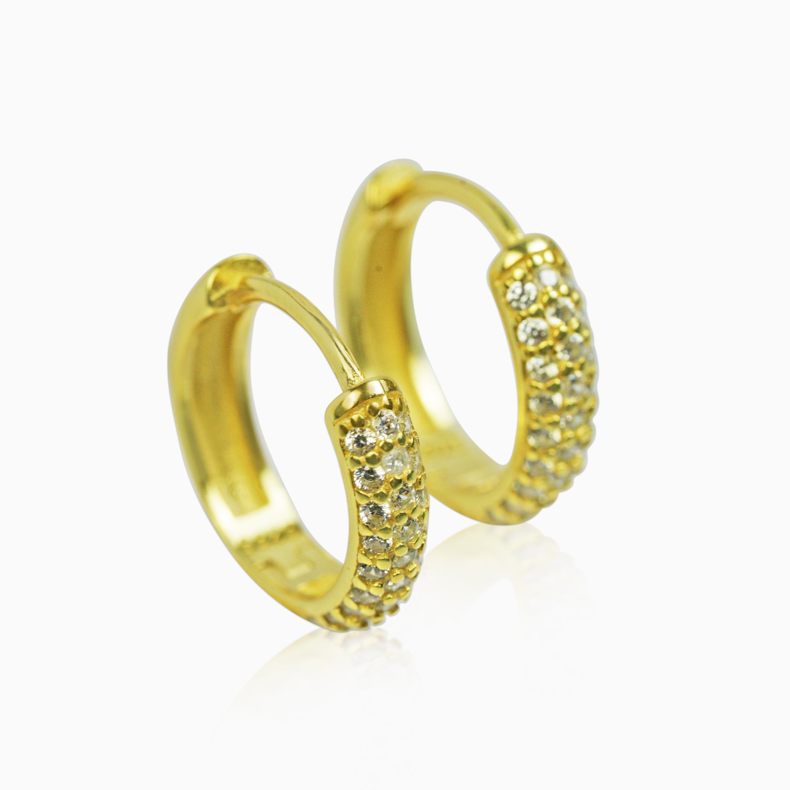 Pendientes Aros Ice Oro 18K