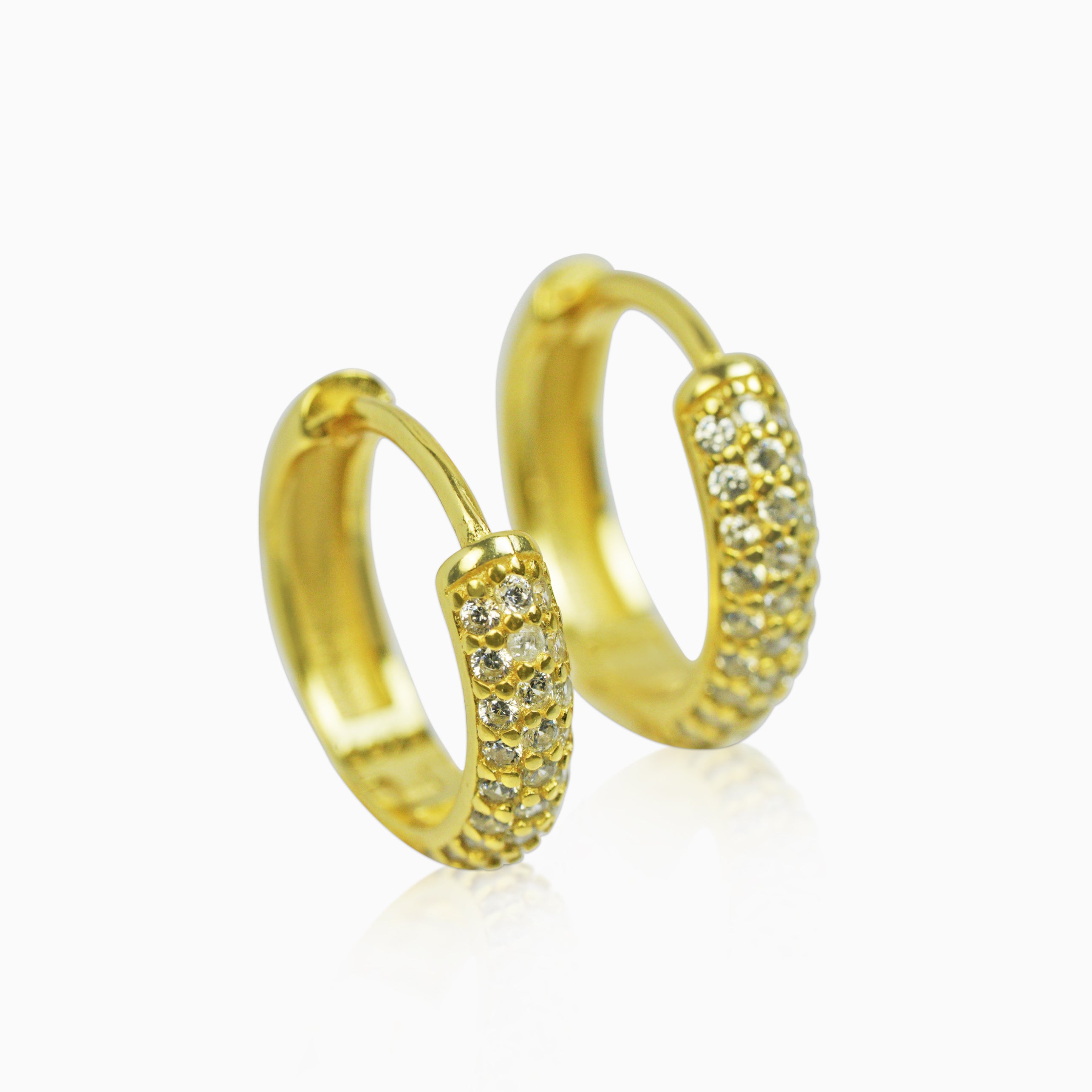 Pendientes Aros Ice Oro 18K