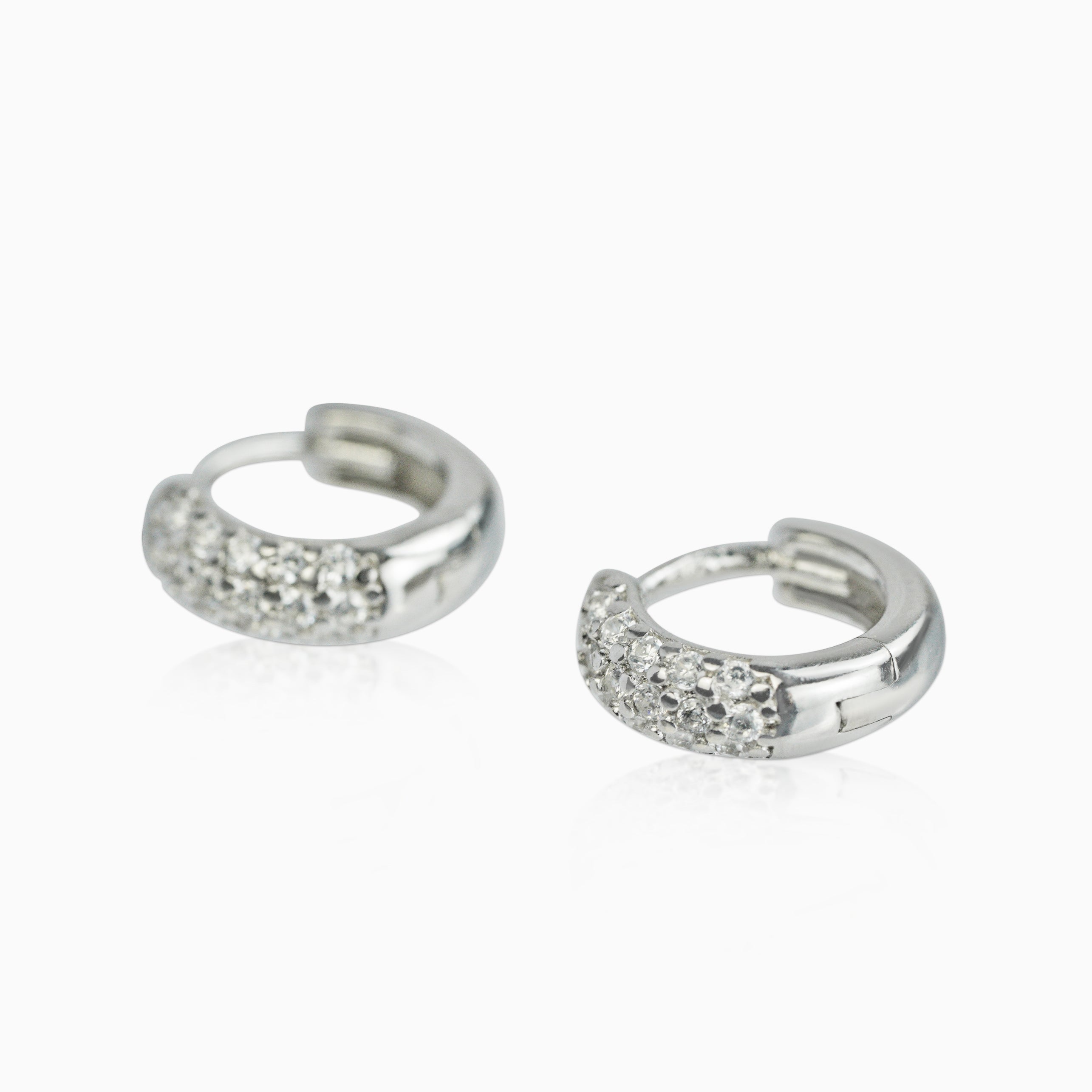 Pendientes Aros Ice Plata 925