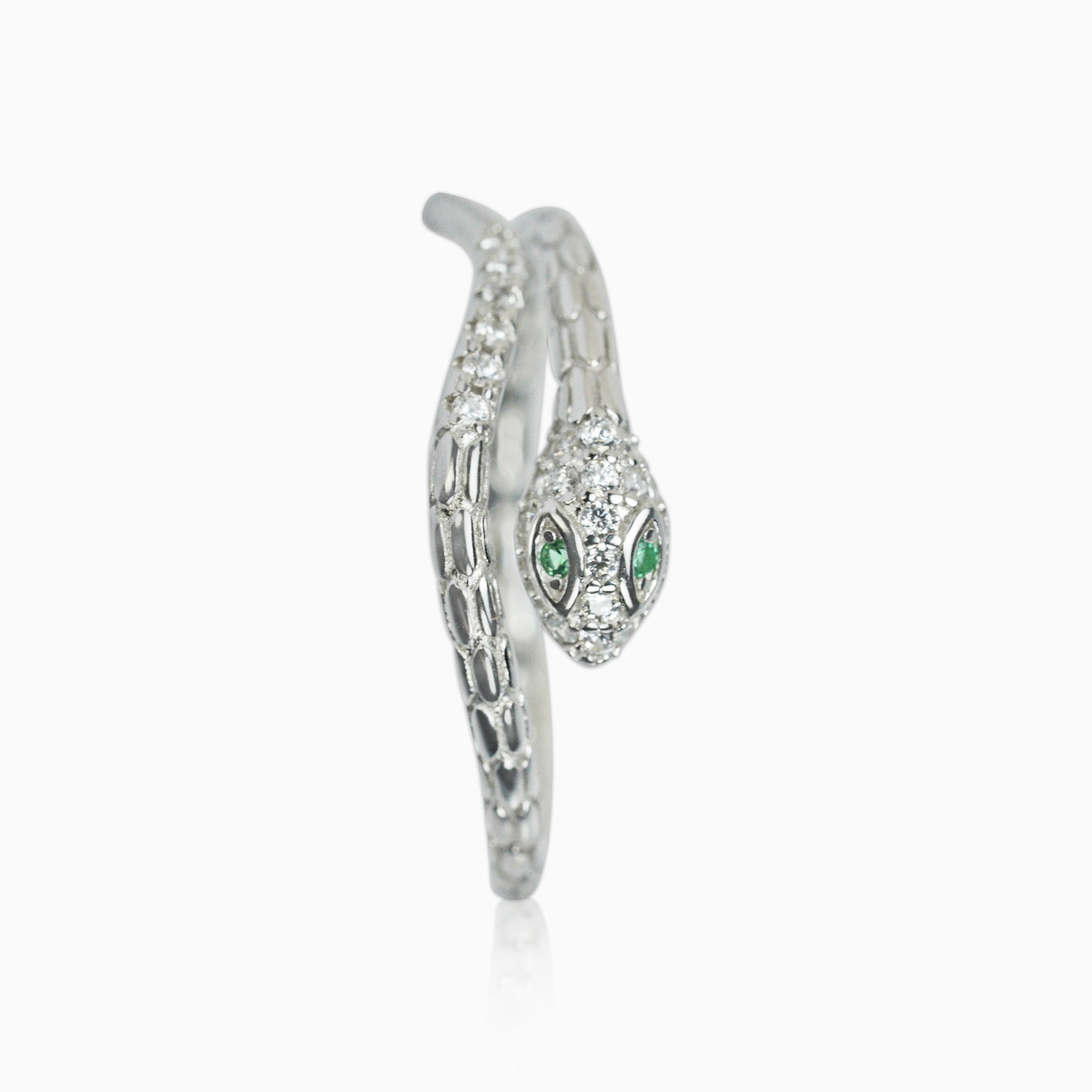 White Gold Snake Ring