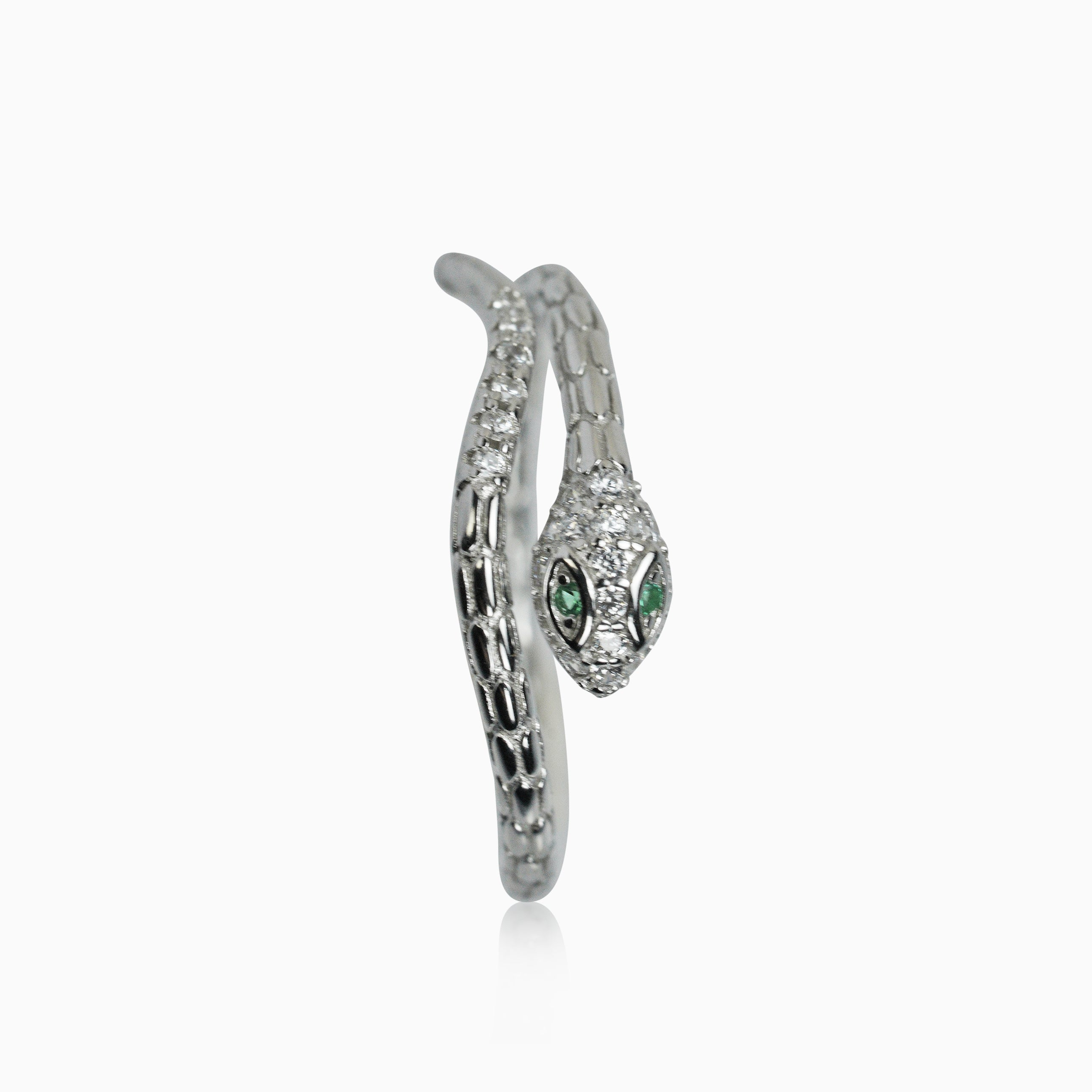 White Gold Snake Ring
