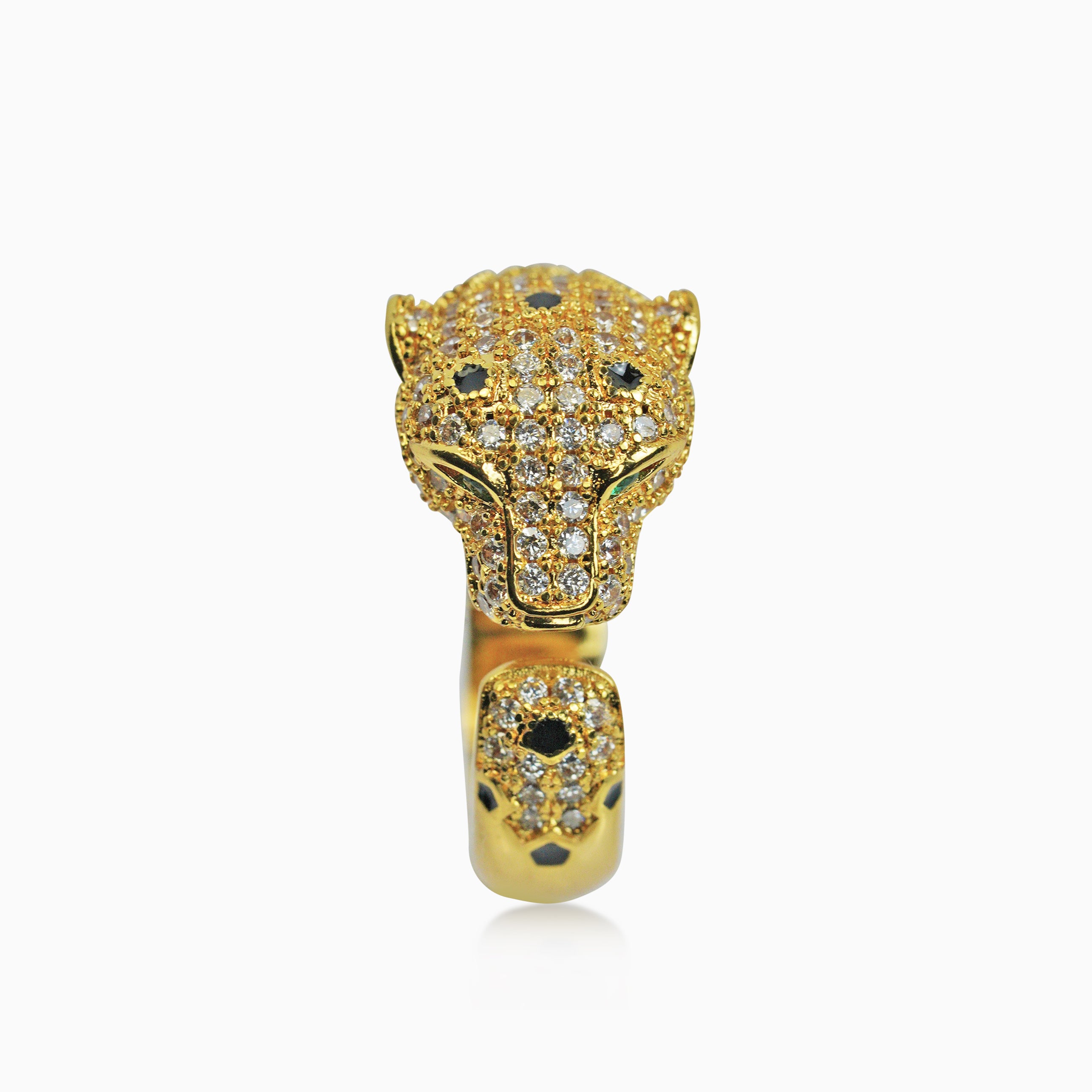 18K Gold Ice Panther Ring