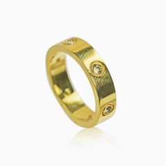 18K Gold Love Ring for Women