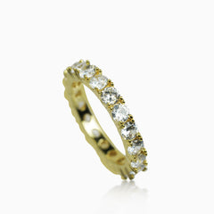 18K Gold Tennis Ring