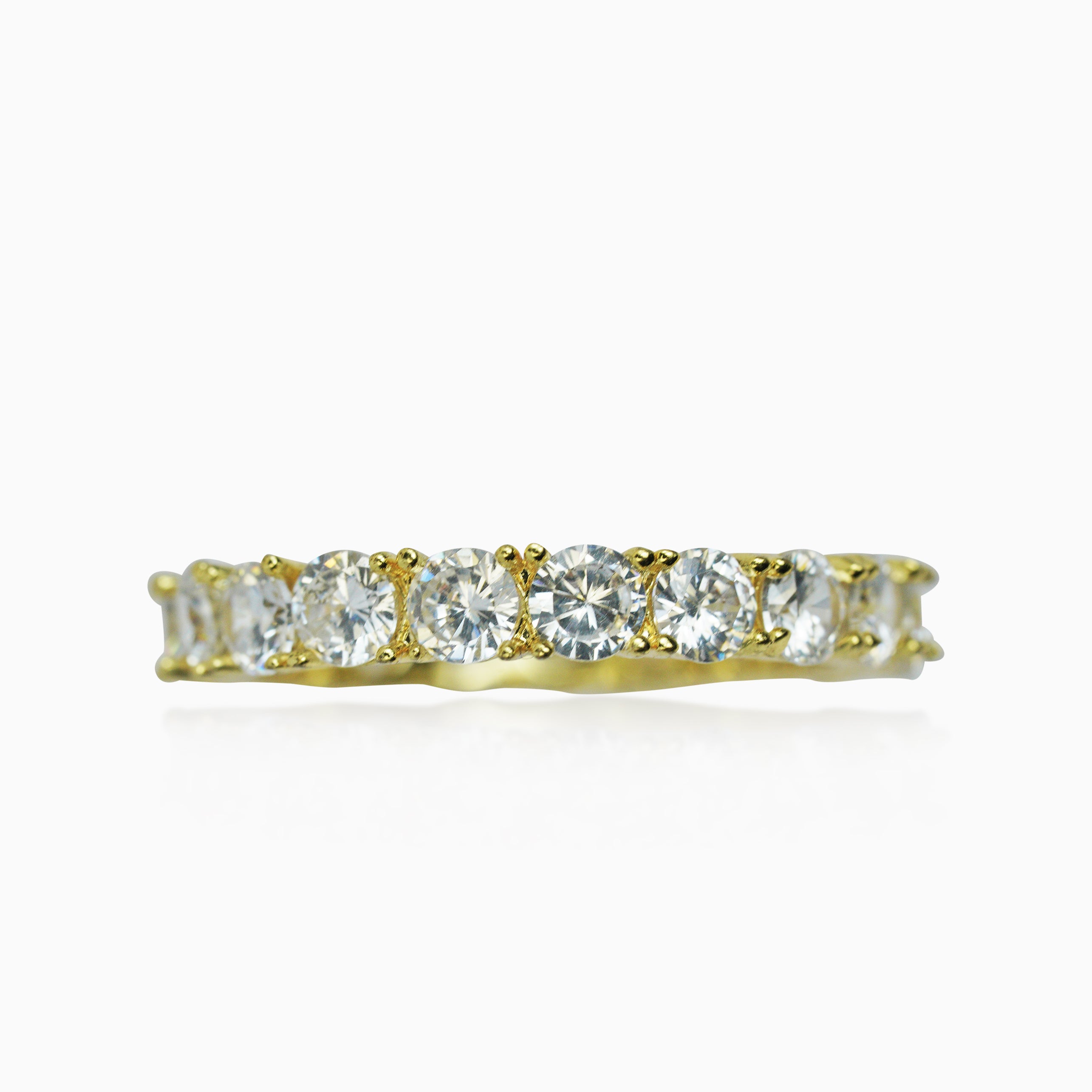 18K Gold Tennis Ring