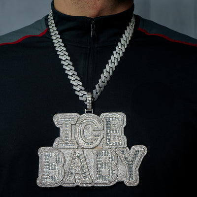 Colgante Personalizado XL Baguettes Oro