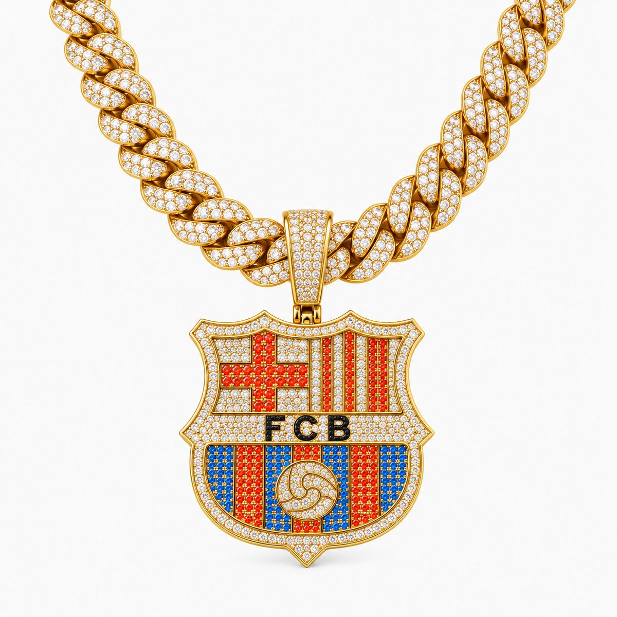 Colgante FC Barcelona Oro 14K