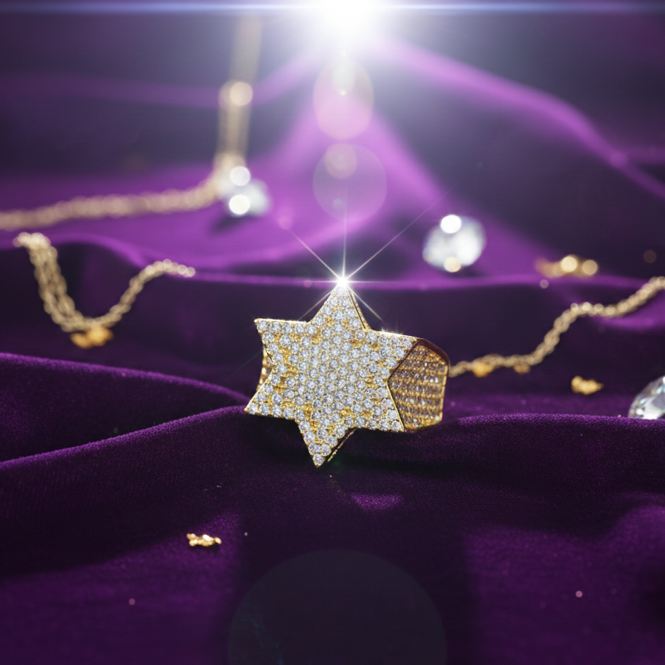 Iceystar 18K Gold Ring