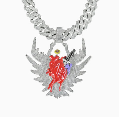 Colgante Rompecorazones Oro Blanco