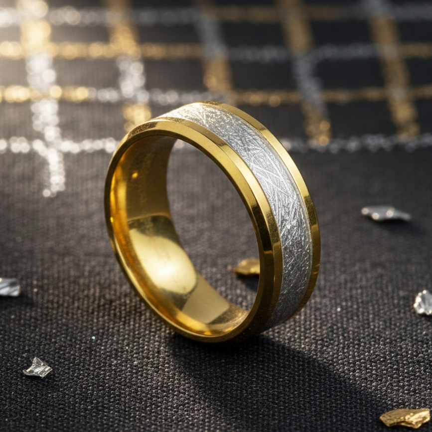 Ice Band 18K Gold Ring