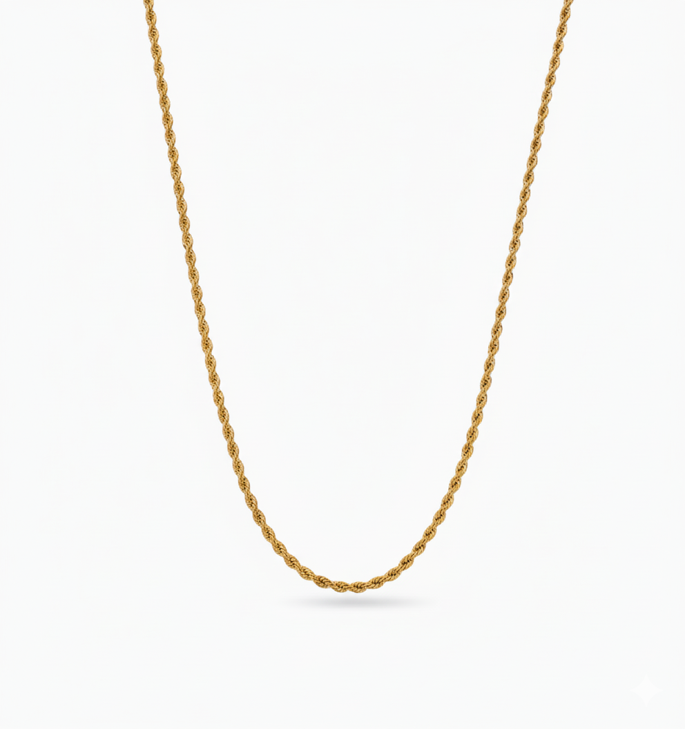 Cadena Rope 2 mm Oro 18K