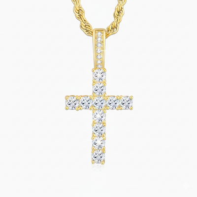 Colgante Cruz Oro 18K