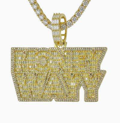 Money Wayy 14K Gold Pendant