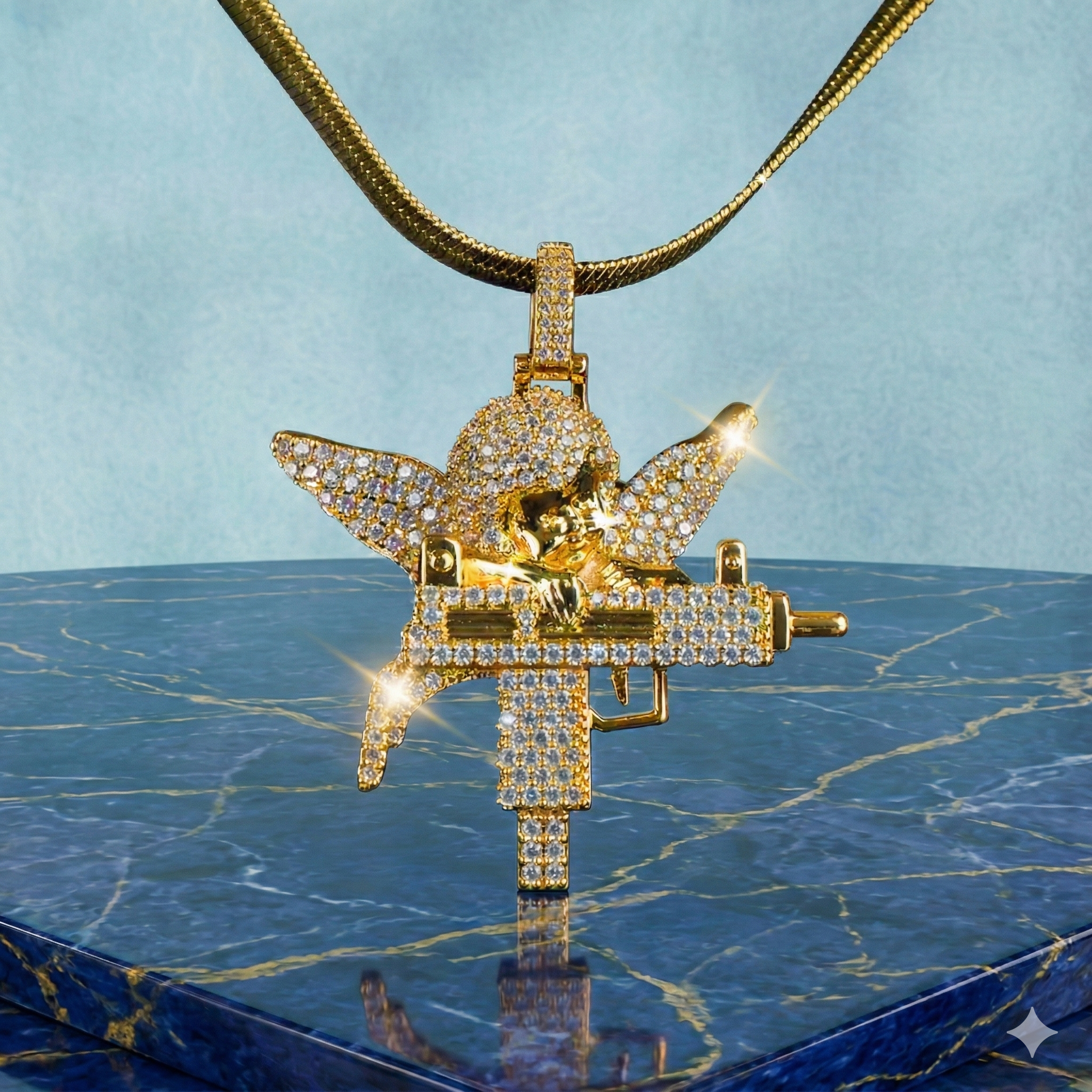 Colgante Uzi Cupido Oro 18K