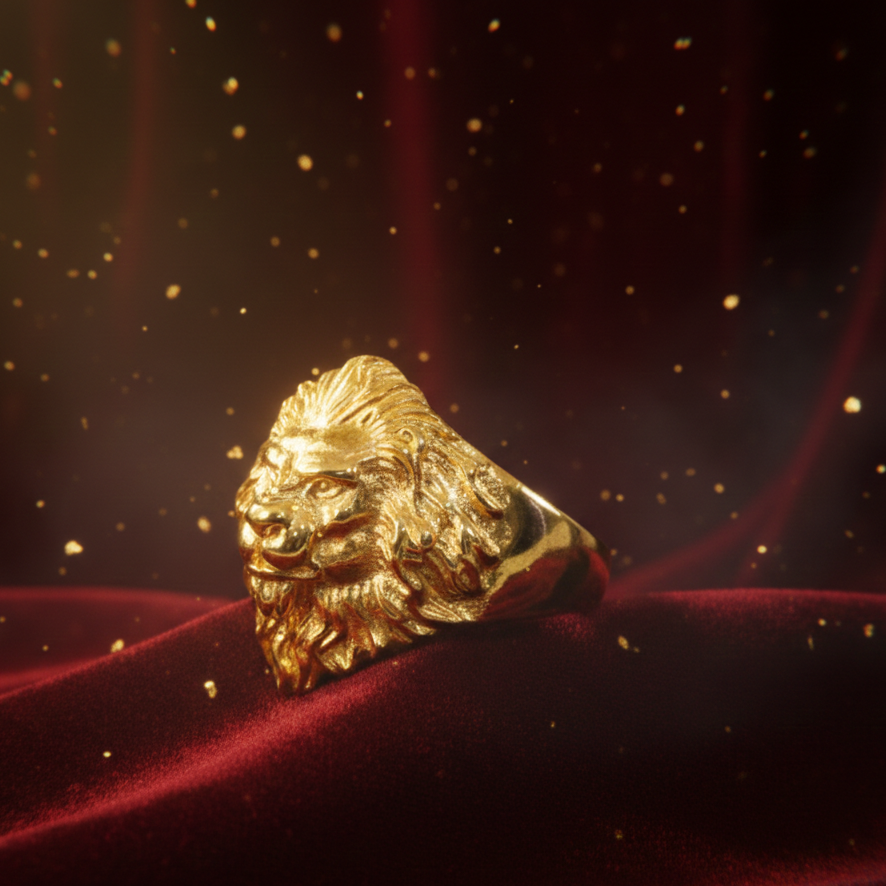Anillo Lion Oro 18K