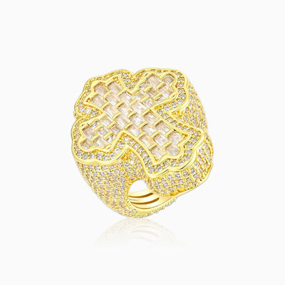 Anillo Ice Cruz Celta Oro 18K