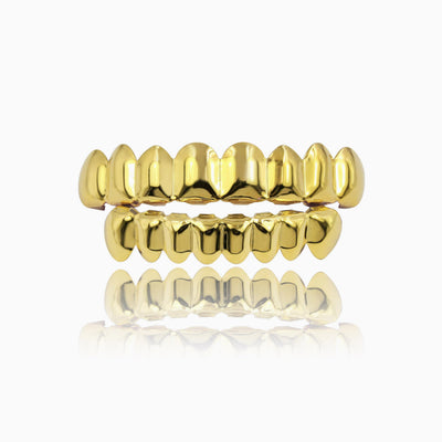 Grillz 8 Dientes Oro 18K