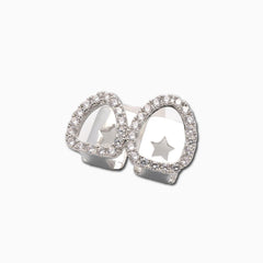 Grillz 2 Dientes Oro Blanco