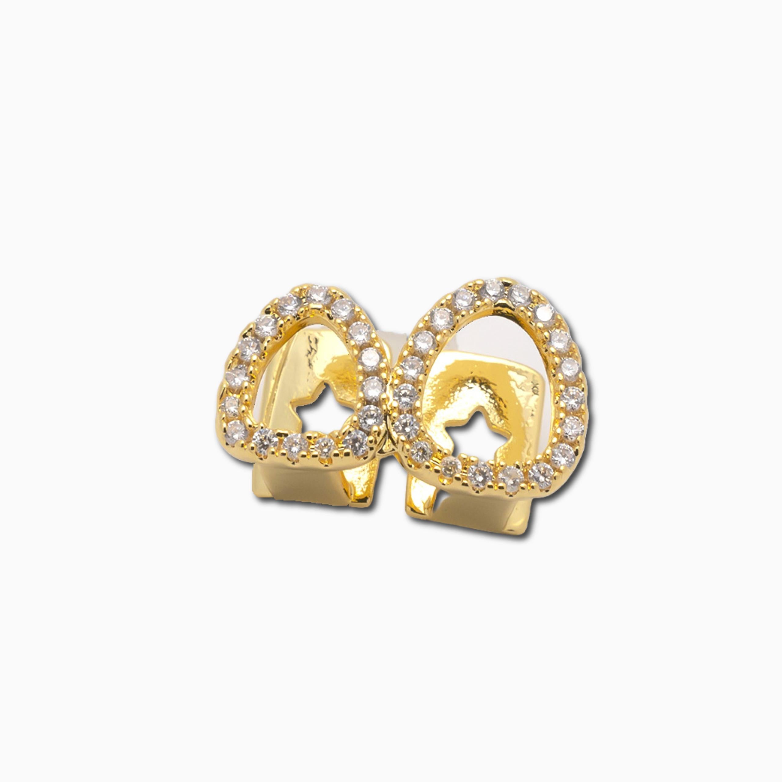 Grillz 2 Dientes Oro 18K