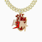 Small L3tra Pendant – 18K Gold by Ice Baby