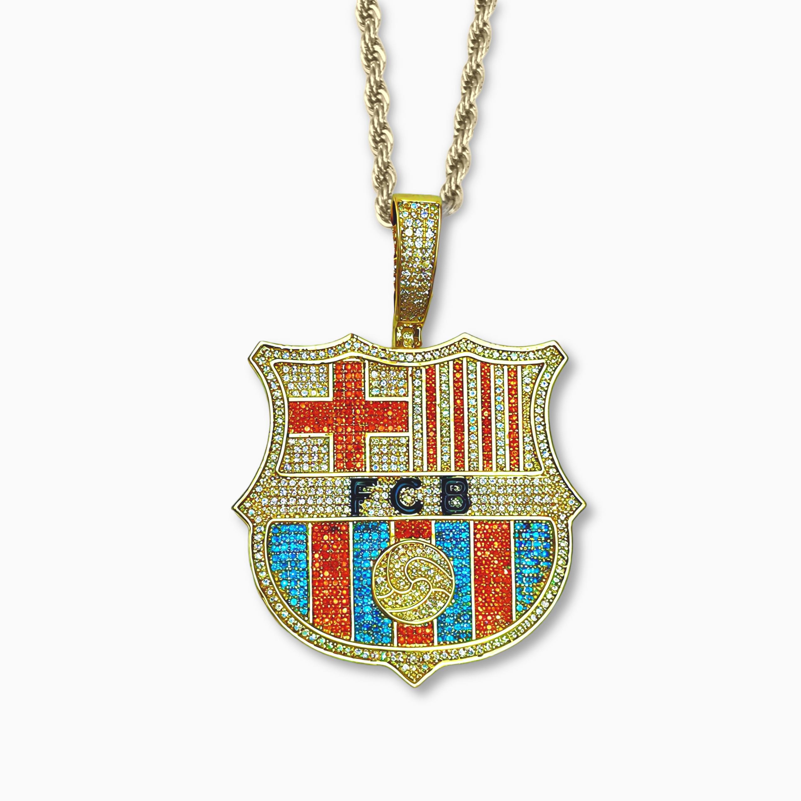 Colgante FC Barcelona Oro 14K