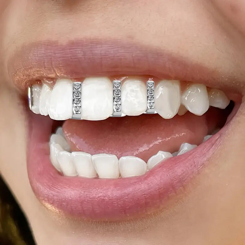 Gap Grillz Oro Blanco