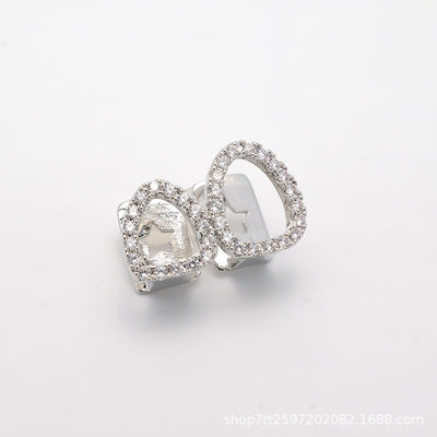 Grillz 2 Dientes Oro Blanco