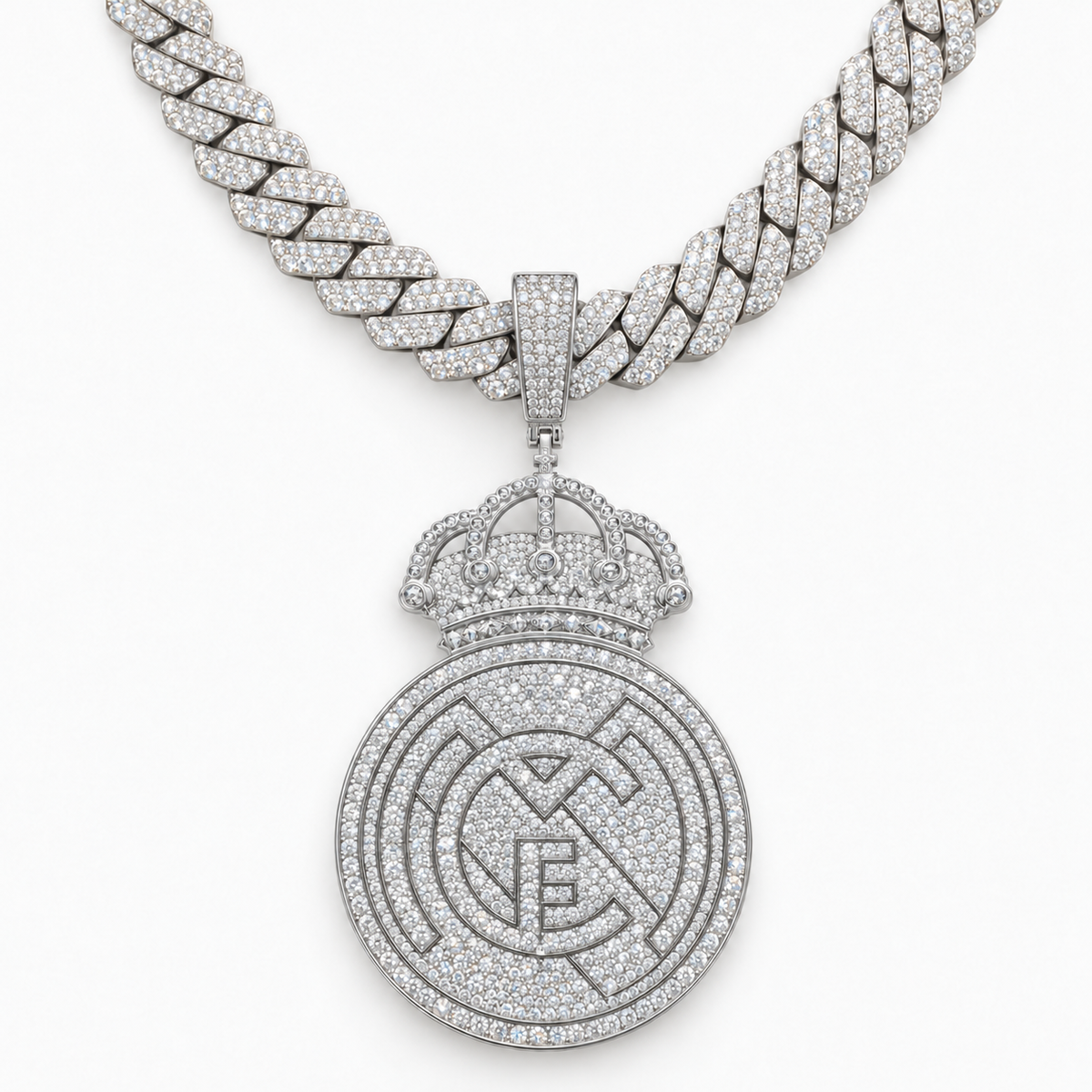 Real Madrid Pendant – White Gold