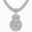 Colgante Real Madrid VVS Moissanite + Plata 925 Oro Blanco