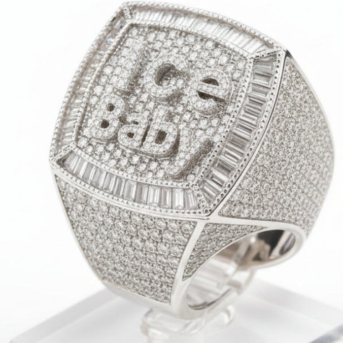 Personalized Baguettes Gold Ring