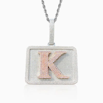 Colgante Personalizado Rectángulo Oro