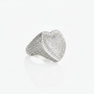 Ice Heart Ring – White Gold by Ice Baby