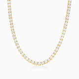 Cadena Tenis VVS Moissanite + Plata 925 Oro 18K