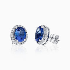Blue Ocean Diamonds Earrings 925 Silver