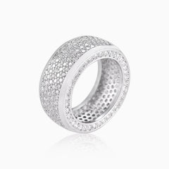Ice Band Deluxe White Gold Ring