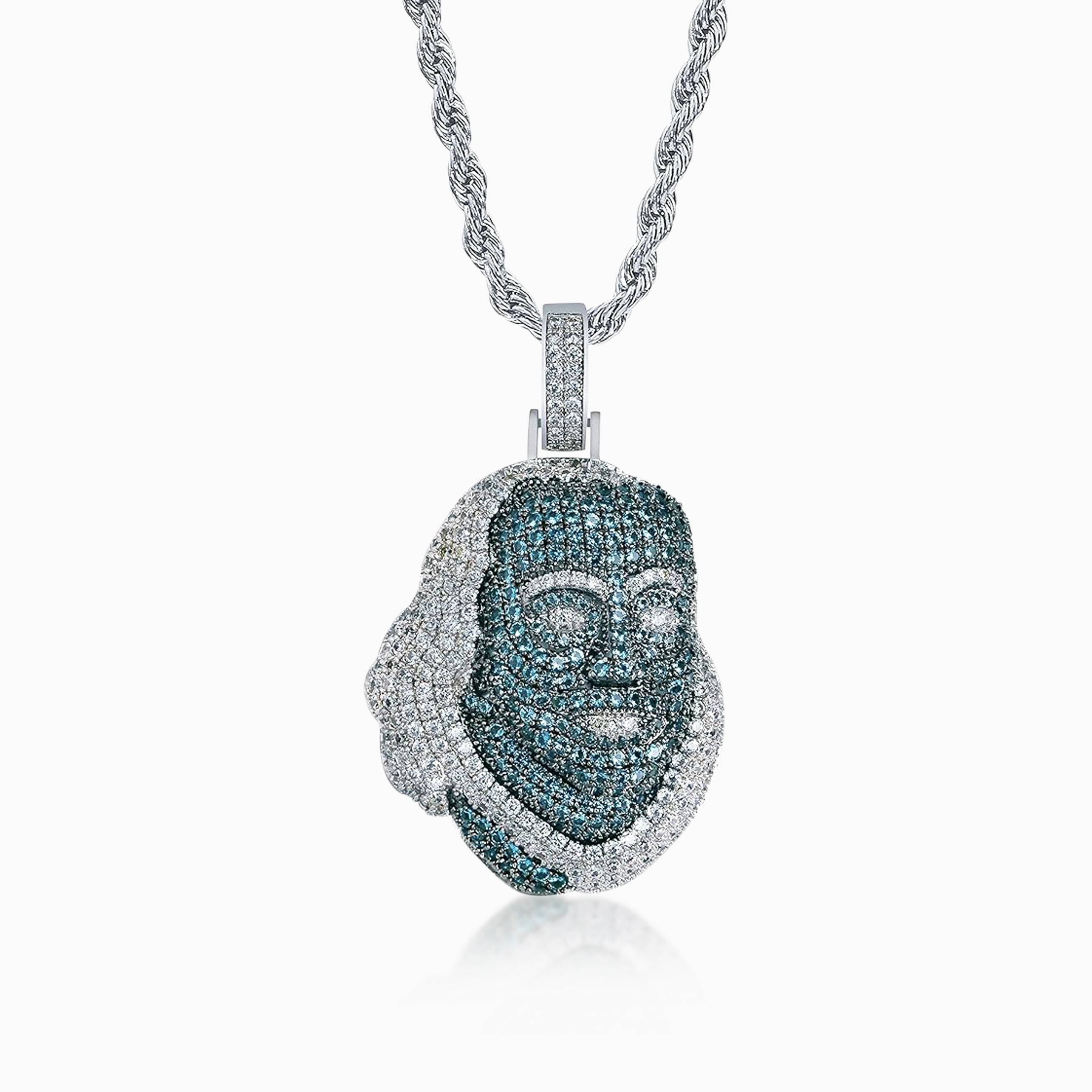 Blueface Pendant White Gold