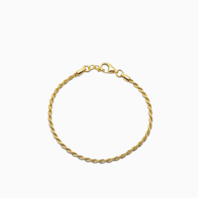 Brazalete Rope 2 mm Oro 18K