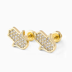 Pendientes Ice Manos Oro 18K