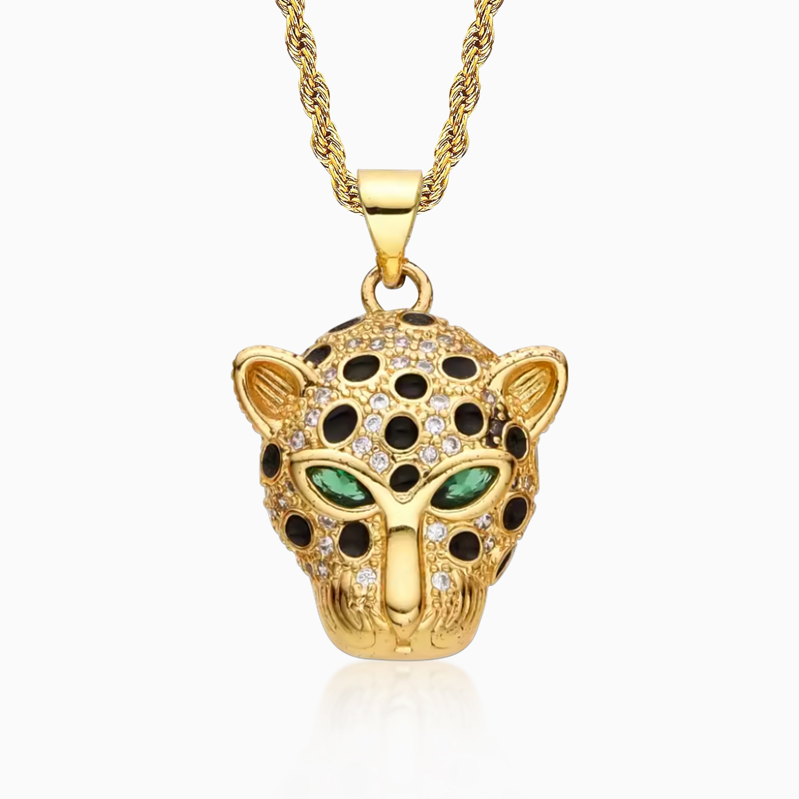 Mini Cheetah Pendant 18K Gold