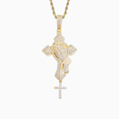 Colgante Ice Cross Oro 18K