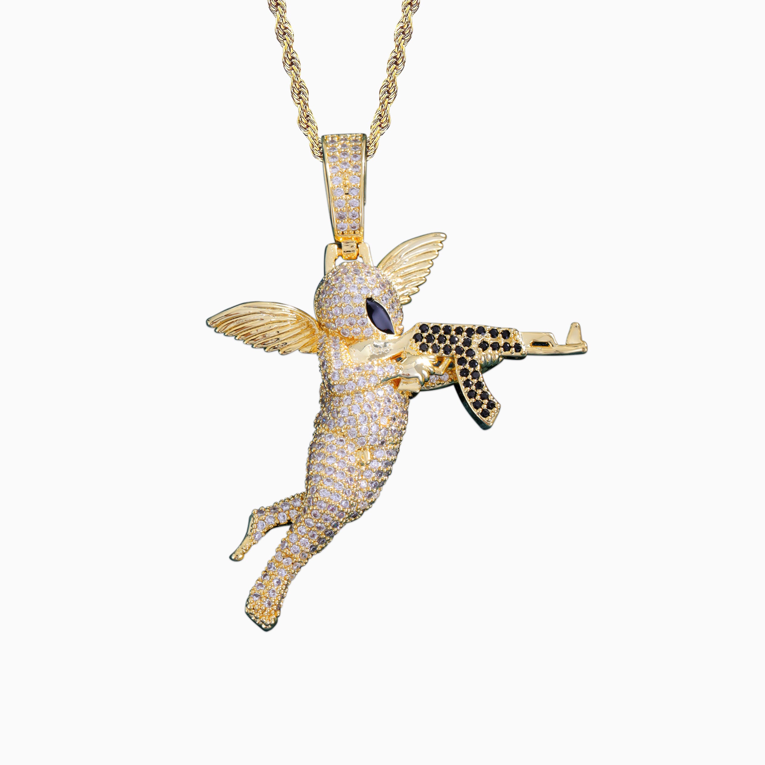 Ak-Alien 18K Gold Pendant